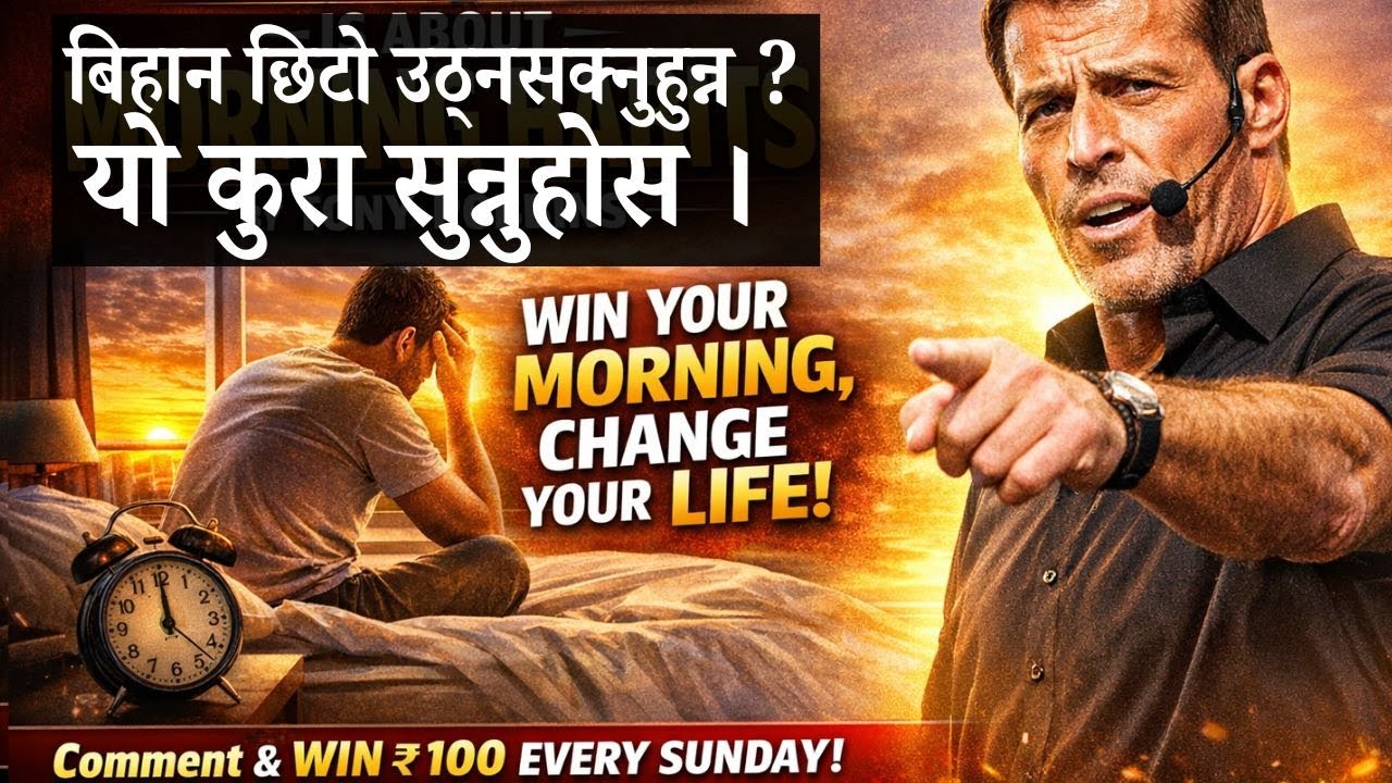 बिहान उठ्नुहोस्, जिन्दगी बदल्नुहोस् | Morning Habits That Change Life (Tony Robbins Money Market