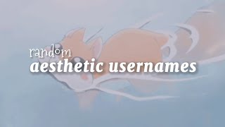 random aesthetic usernames screenshot 4