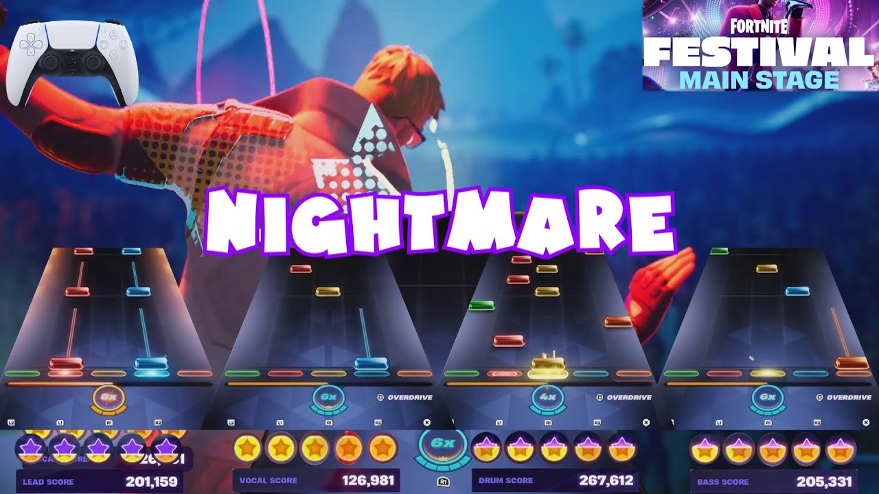 Nightmare by Avenged Sevenfold - Fortnite Festival Expert Full