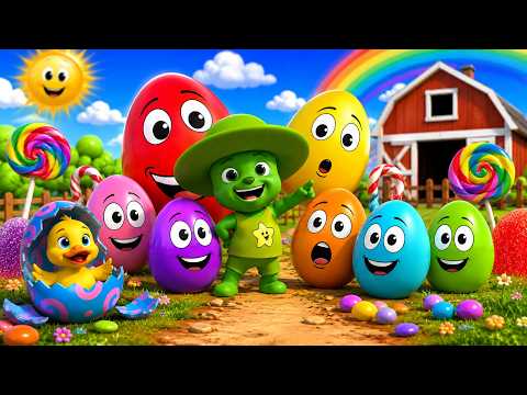 Learn Colors and Numbers with Colorful Egg | English Colorfull & Kids | Nursery Rhymes For KIds Song