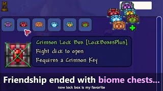 Spend your biome keys in Terraria! ─ Spend more, with biome lock box mod...
