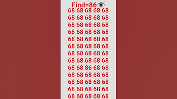 👉👁️86 #ढूंढे 😀 #find the odd number #math #puzzle #paheliya #shorts #question #viral #video💯
