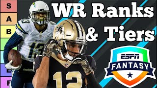Top 40 Wide Receiver Rankings Tiers 2023 Fantasy Football
