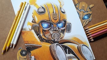 Bumblebee - using Prisma + FCCP | Colored Pencil Drawing| Realistic - by Haw Haw Arts