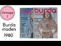 Burda Moden (2) 1980 || Revistas de Patrones Vintage