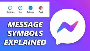 What the Symbols Next To Messages Mean In Facebook Messenger