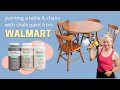 WALMART CHALK PAINT??? Is it worth it? | Kitchen Table and Chairs Flip