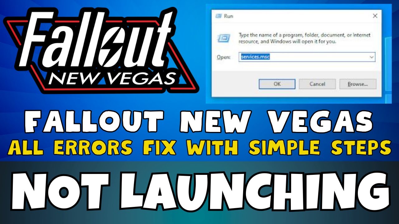 How to Fix Fallout New Vegas Not Launching Windows 10 / 11 || 2023 Fix ...