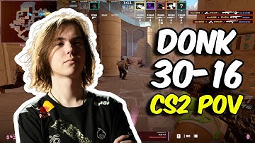 donk (30/16) vs FACEIT Ranked (Anubis) Nov 07, 2024 | CS2 POV
