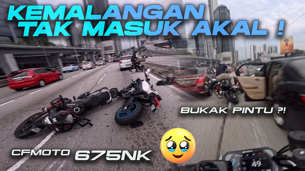 KENAPA BUKAK PINTU TENGAH HIGHWAY ?!! CFMOTO 675 NK SR MALAYSIA [4K]