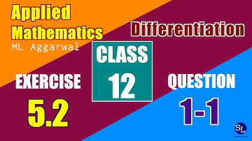 Class 12 Applied Mathematics ML Aggarwal - Differentiation - Ex 5-2 Q1-i Differentiate...
