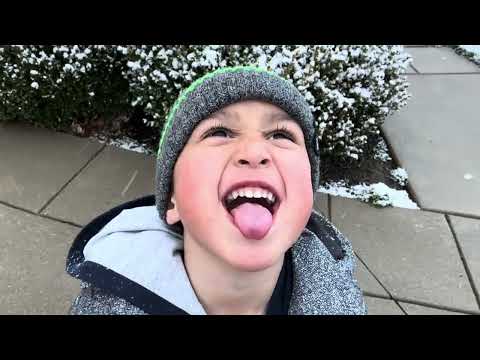 Lucas Catching Snowflakes!  March 2023.  Age 3
