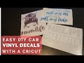 DIY Car Decal With A Cricut Machine