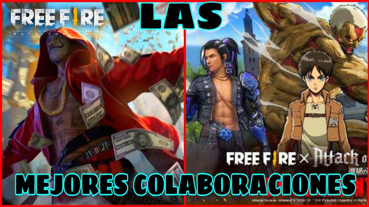 TODAS LAS COLABORACIONES DE FREE FIRE ORDENADAS DE PEOR A MEJOR
