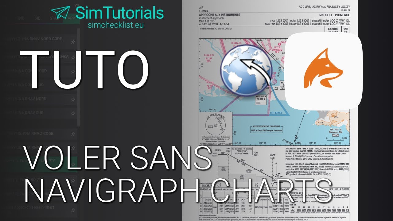 Bien voler SANS Navigraph Charts