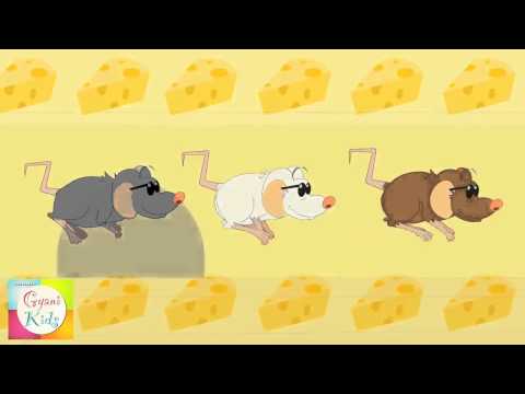 Three Blind Mice Nursery Rhyme   Cartoon Animation Song For Children