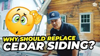 Why You Should Replace Cedar Siding w/ James Hardie Siding? (IRON GREY) | CARPENTER’S TOUCH