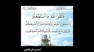 سورة التغابن آية 16