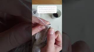 Double increases from the horizontal strand in Half Fisherman's Rib after the stitch marker