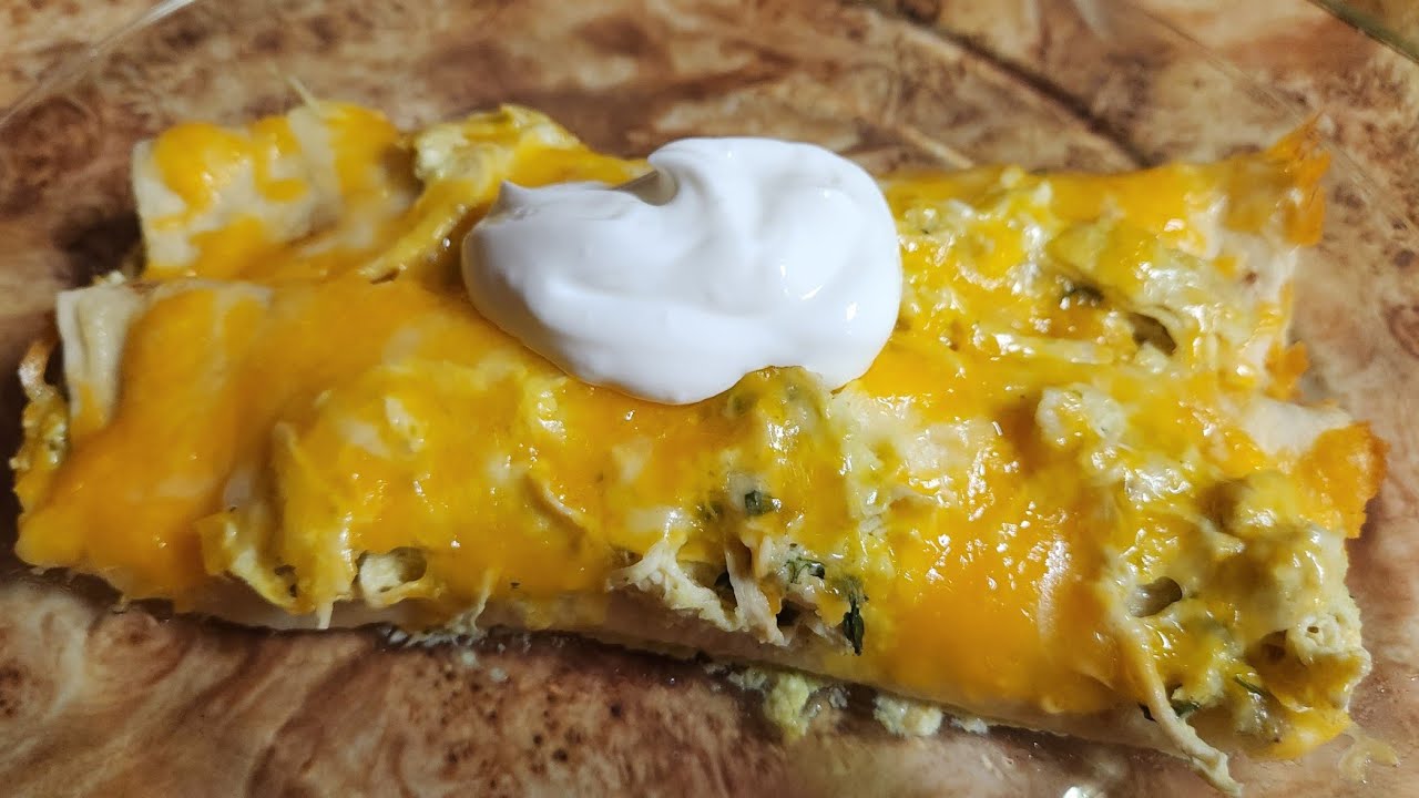 Enchiladas de Pollo y salsa verde Chicken & Green salsa Enchiladas 🇲🇽