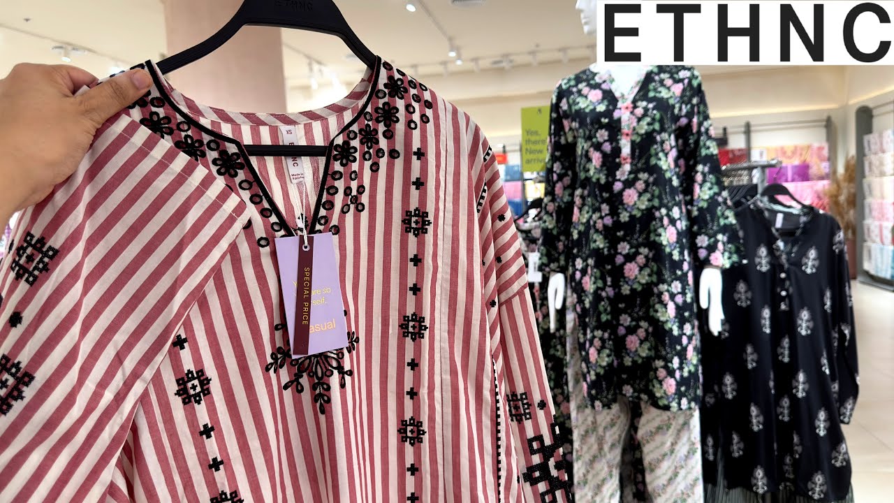 ETHNC Casual Collection With Farshi Shalwar 💕 Ethnc Mid Summer Collection 2025❤️ Farshi Shalwar 