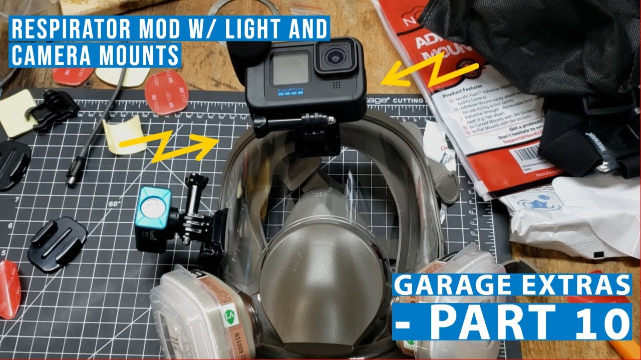 Cheap(ish) Respirator Mod w/ Light and Camera Mounts - G/E 10