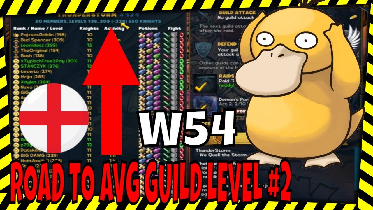 W54 Project ☺ Lets grind to average guild level #2 ☺ Shakes and Fidget english