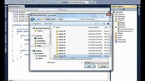 Lesson 25B - Using jQuery for AJAX in MVC
