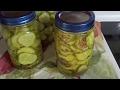 Making Hamburger Dill Pickles (Sour Pickle Chips)