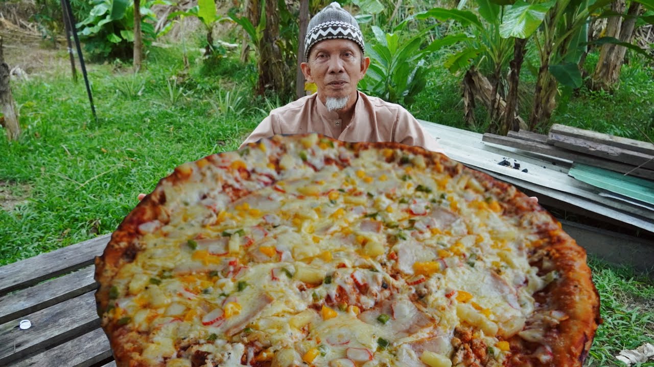 Pizza Gergasi | Pizza Cheese leleh | anak yatim & Asnaf