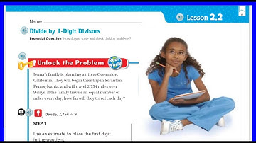 Go Math 5th Grade Lesson 2.2 Divide 1-Digit Divisors