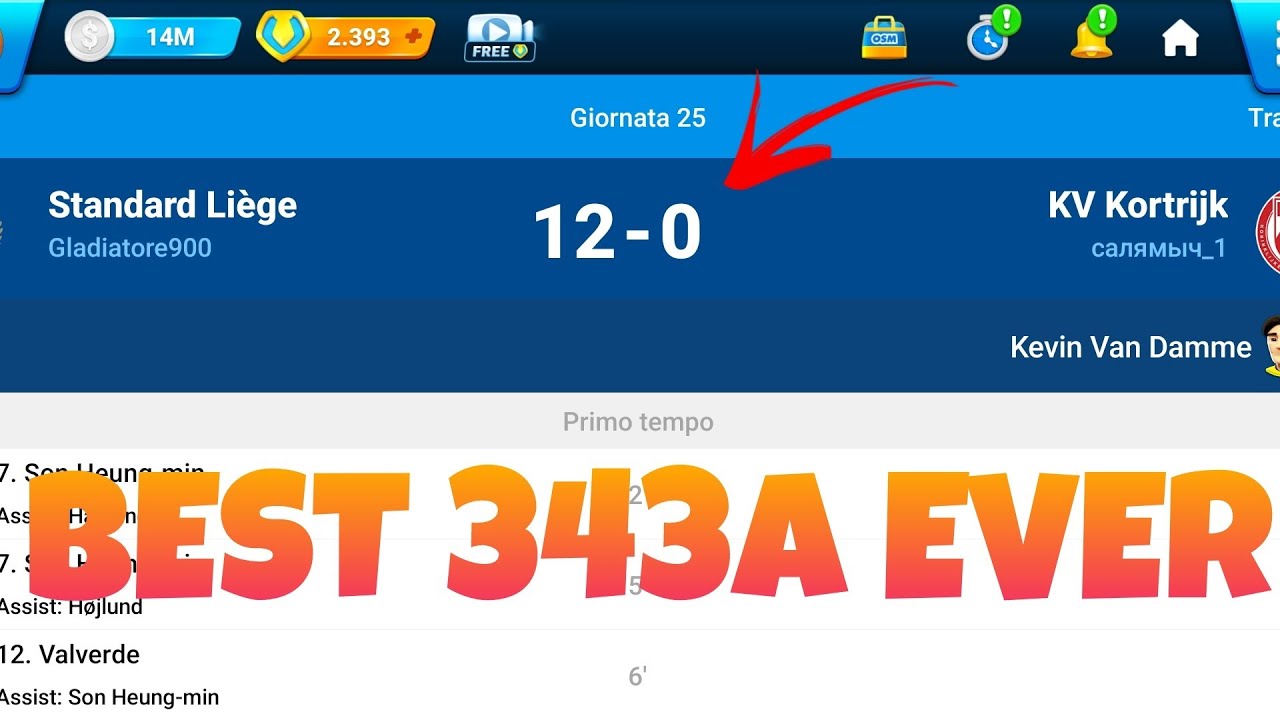 BEST OFFENSIVE TACTIC ON OSM 2024 (3-4-3 A)