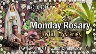 🌹Monday Rosary🌹FEAST of St. CHARLES LWANGA, Joyful Mysteries, JUNE 3, 2024, Scenic, Scriptural