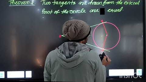 Two tangents drawn from an external point of the circle are equal theorem 