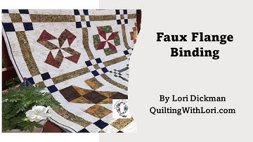 How to make a Faux Flange Binding  - Simple & Beautiful