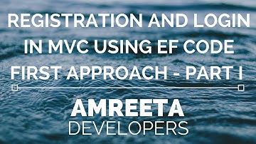 Registration and Login in MVC Using EF Code First Approach - Part 1