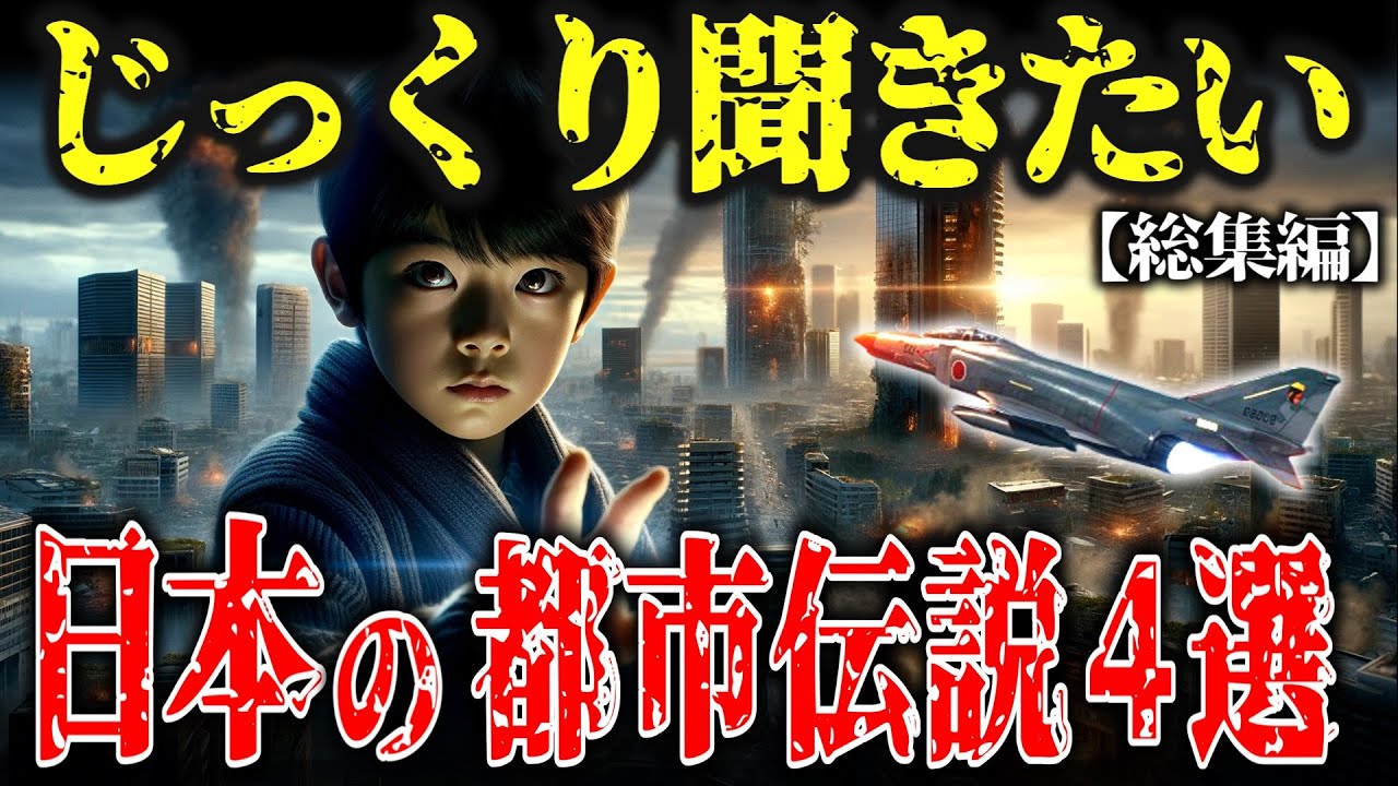 【総集編】日本で起きた奇妙な都市伝説…自衛隊機を撃墜したUFOの正体と、震災を予言する子供たちの戦慄他【ゆっくり解説 都市伝説 】