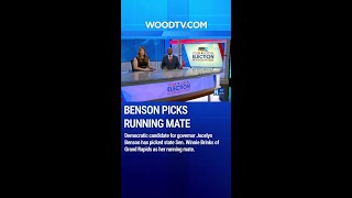 Benson names Winnie Brinks running mate