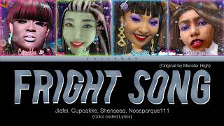 Monster High - Fright Song (Ft. Jiafei, Cupcakke, Shenseea, Noseporque111) (Color Coded Lyrics) Resimi