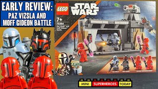 EARLY REVIEW: Lego Star Wars Paz Vizsla vs Moff Gideon Battle Set 75386