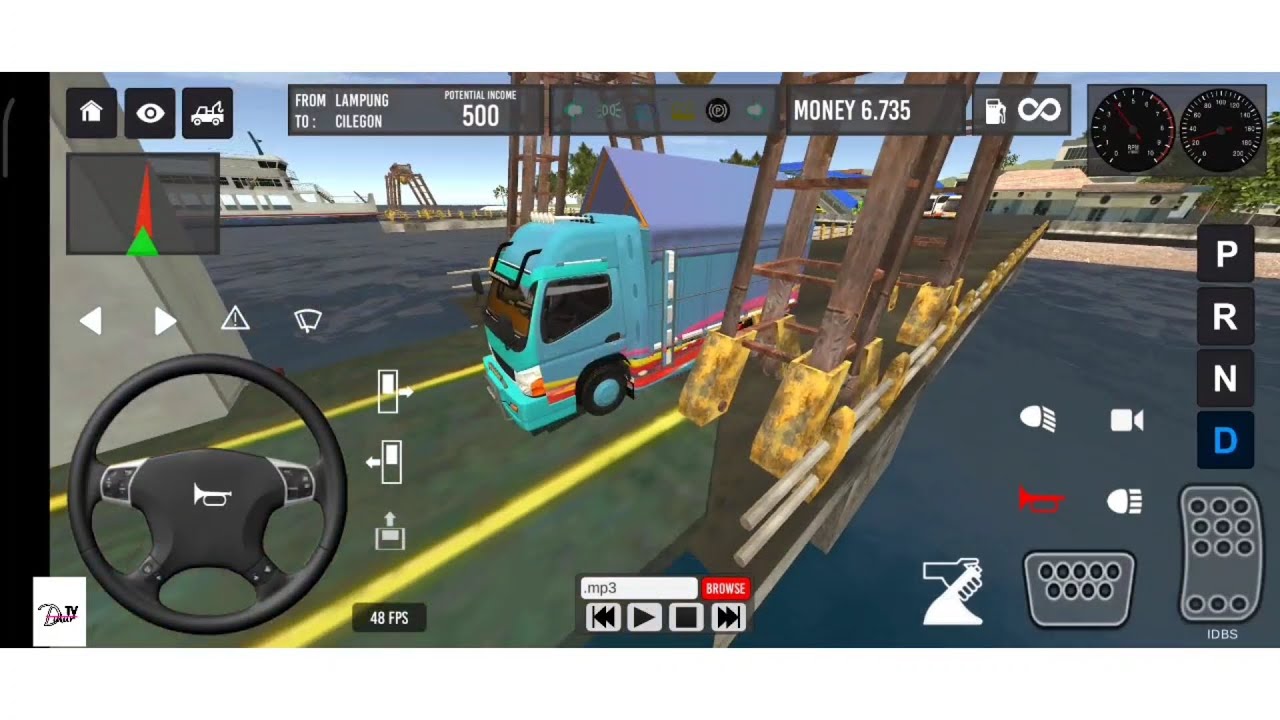 IDBS Truck Simulator Indonesia rute LAMPUNG CILEGON YouTube