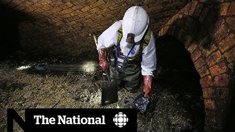 Fatberg clogging London sewers