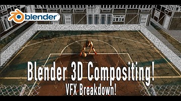 Shooting Hoops: Blender 3d Environment w/ Live Action shot: VFX Breakdown