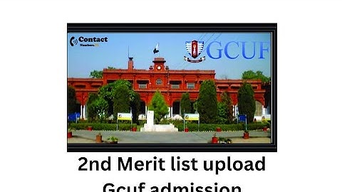 2nd Merit List Upload Government college university Faisalabad!! Gcuf 2 merit list admission 2023 Gc