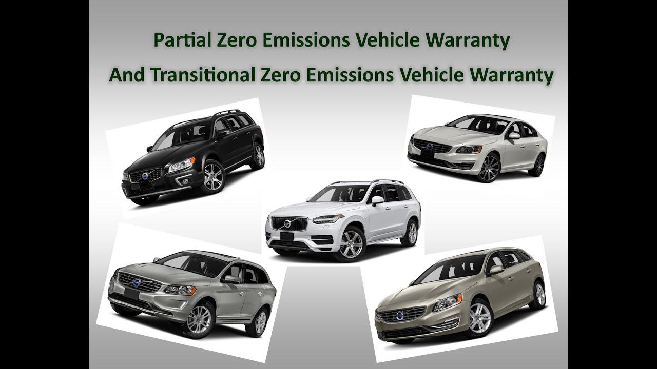Volvo Partial Zero Emission Vehicle Warranty (PZEV) and Transitional