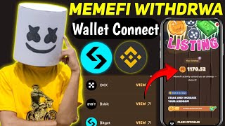 How to connect Okx Wallet in MemeFi || MemeFi OKX Wallet Connect || MemeFi Wallet Disconnect Problem