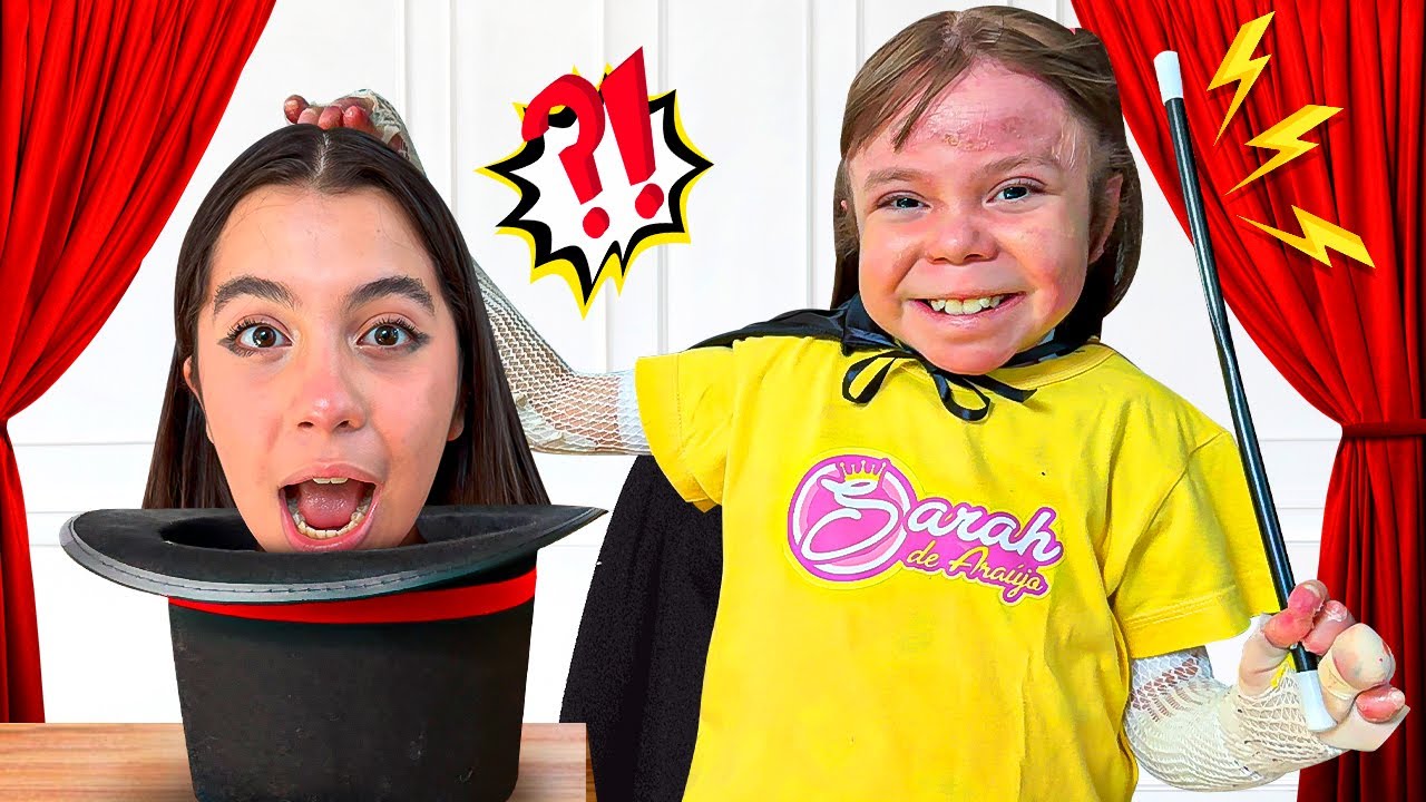 SARAH e ELOAH fingem fazer TRUQUES de MÁGICA!!! | Sarah de Araújo