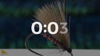 Tying a Red Macaw CDC Sedge -a great dry fly for trout and grayling