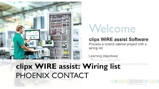 clipx WIRE assist Software – Process a control cabinet project with a wiring list