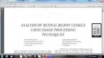 ANALYSIS OF RETINAL BLOOD VESSELS USING IMAGE PROCESSING TECHNIQUES